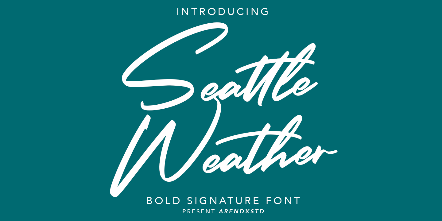 Font Seattle Weather